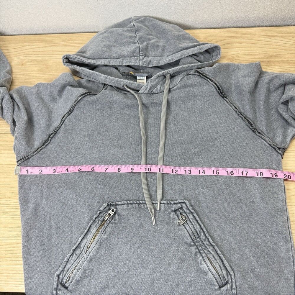 VTG Y2k Diesel Hoodie Men Small Gray Avant garde  Grunge Military Style Skater - Picture 7 of 9